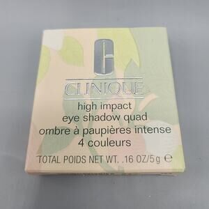 CLINIQUE High Impact Eye Shadow Quad 02 Cool Satin NIB